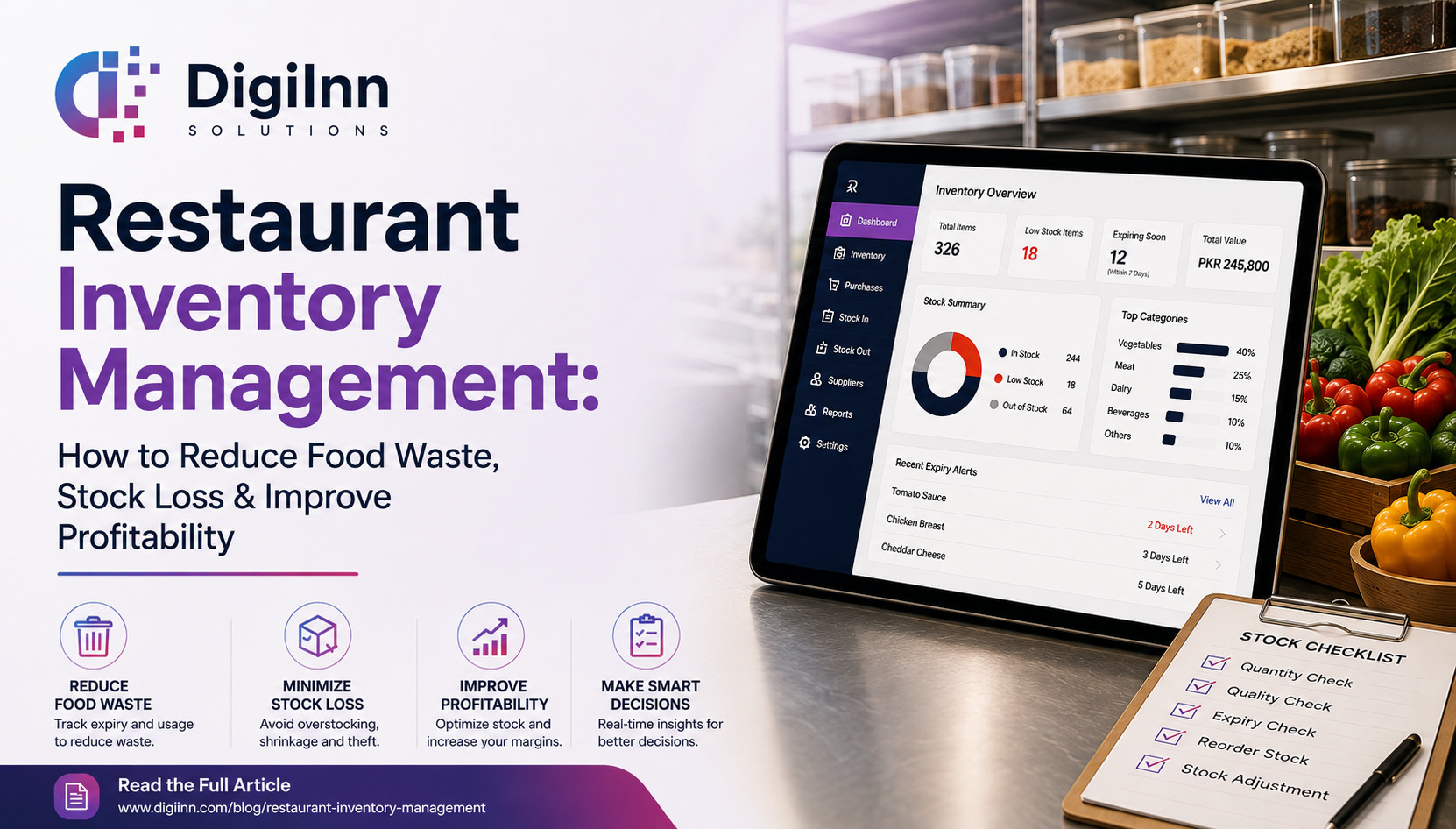 Restaurant Inventory Management: How to Reduce Food Waste, Stock Loss & Improve Profitability